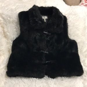 Faux fur vest